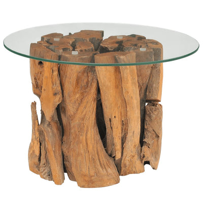 Table basse ronde en bois