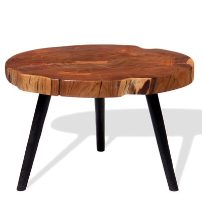 Table Basse Bois D'acacia Massif (55-60)X40 Cm