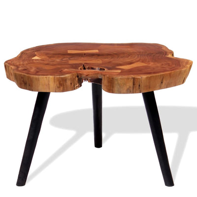 Table Basse Bois D'acacia Massif (55-60)X40 Cm