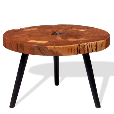 Table Basse Bois D'acacia Massif (55-60)X40 Cm