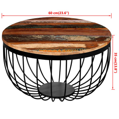 Table Basse Bois De Récupération Massif