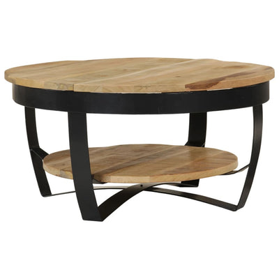 Table Basse Bois Massif De Manguier Brut