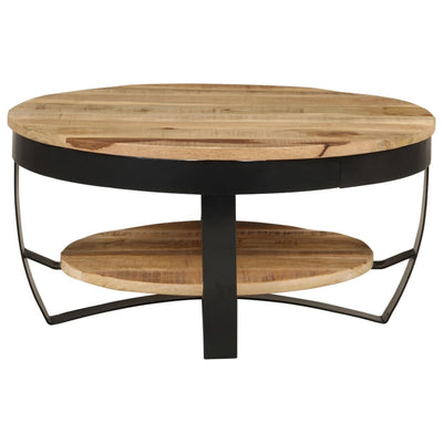 Table Basse Bois Massif De Manguier Brut