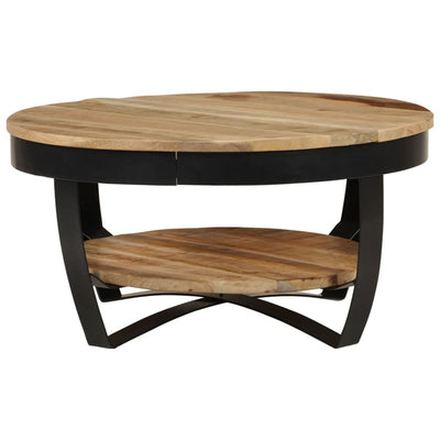 Table Basse Bois Massif De Manguier Brut