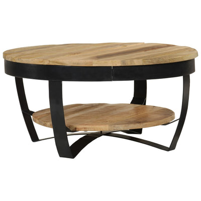 Table Basse Bois Massif De Manguier Brut