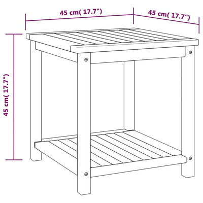 Table D'appoint Bois D'acacia Massif