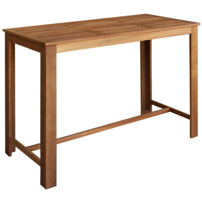 Table De Bar Bois D'acacia Massif