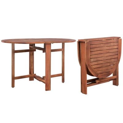 Table De Jardin 120X70X74 Cm Bois D'acacia Massif