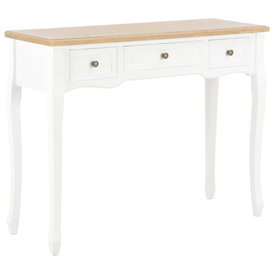 Table De Console Et Coiffeuse Avec 3 Tiroirs Noir