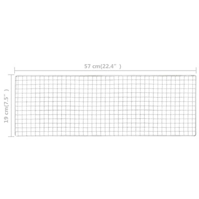 Barbecue Portable De Camping Acier Inoxydable 60X22,5X33 Cm