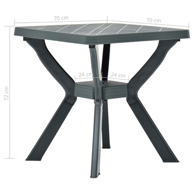 Table De Bistro 70X70X72 Cm Plastique