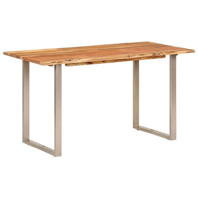 Table À Dîner 140X70X76 Cm Bois D'acacia Solide