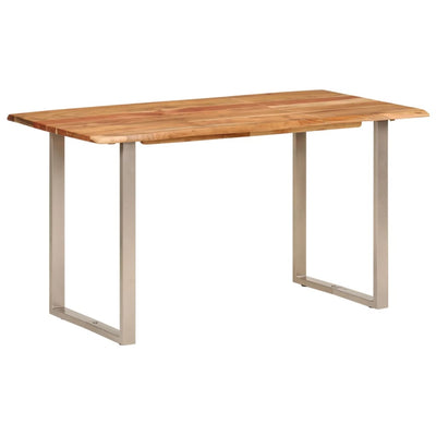 Table À Dîner 140X70X76 Cm Bois D'acacia Solide