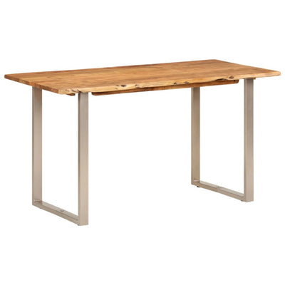 Table À Dîner 140X70X76 Cm Bois D'acacia Solide