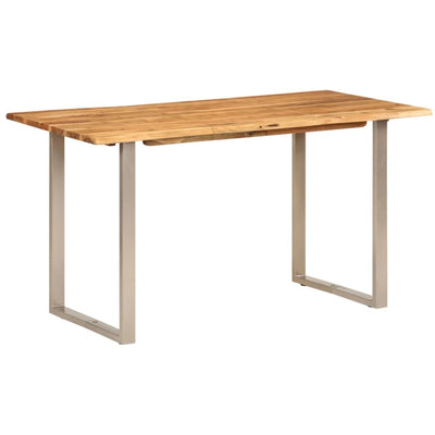 Table À Dîner 140X70X76 Cm Bois D'acacia Solide