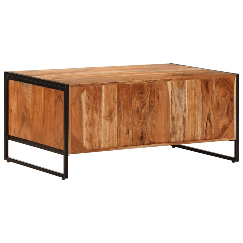 Table Basse 90X55X40 Cm Bois Massif D&