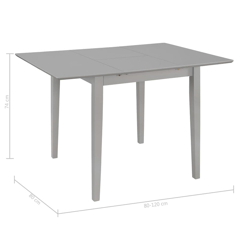 Table À Dîner Extensible (80-20) X 80 X 74 Cm Mdf