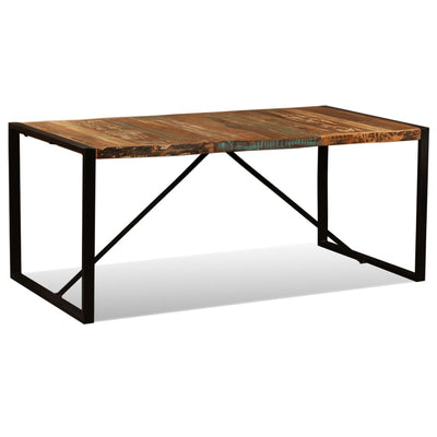 Table à manger en bois massif récupéré