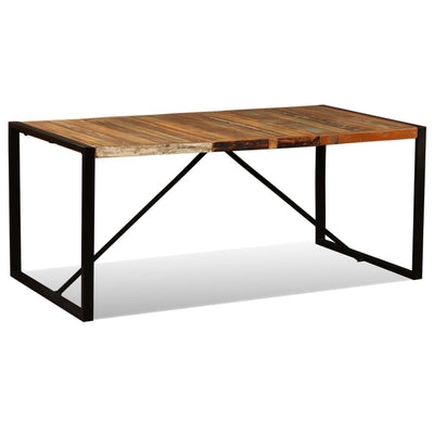 Table à manger en bois massif récupéré