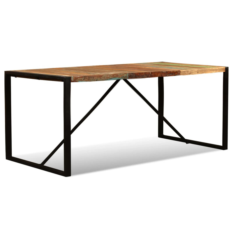 Table à manger en bois massif récupéré