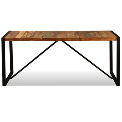 Table à manger en bois massif récupéré