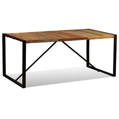 Table à manger en bois massif récupéré