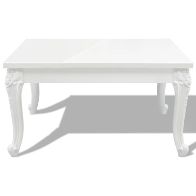 Table basse chic en laquée blanc