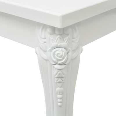 Table basse chic en laquée blanc