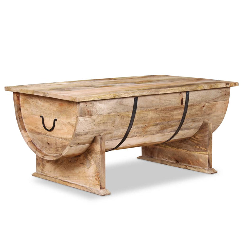 Table Basse Bois De Manguier Massif 88 X 50 X 40 Cm