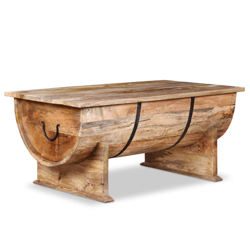 Table Basse Bois De Manguier Massif 88 X 50 X 40 Cm