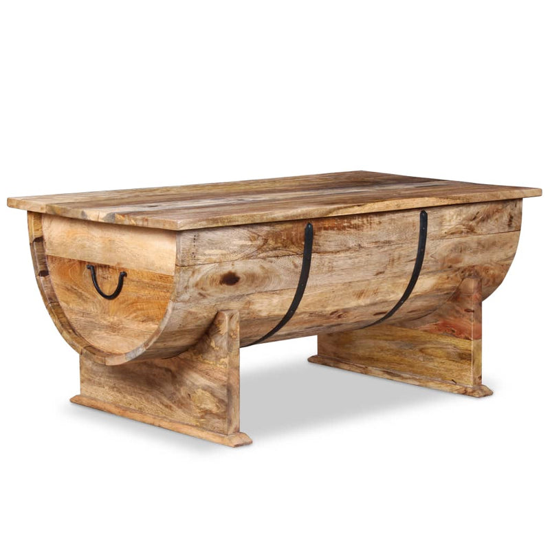 Table Basse Bois De Manguier Massif 88 X 50 X 40 Cm