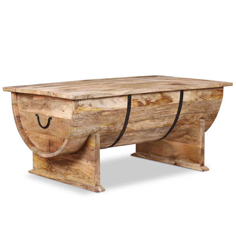 Table Basse Bois De Manguier Massif 88 X 50 X 40 Cm