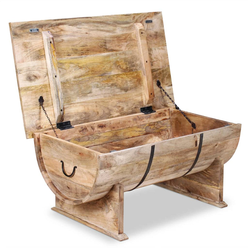 Table Basse Bois De Manguier Massif 88 X 50 X 40 Cm