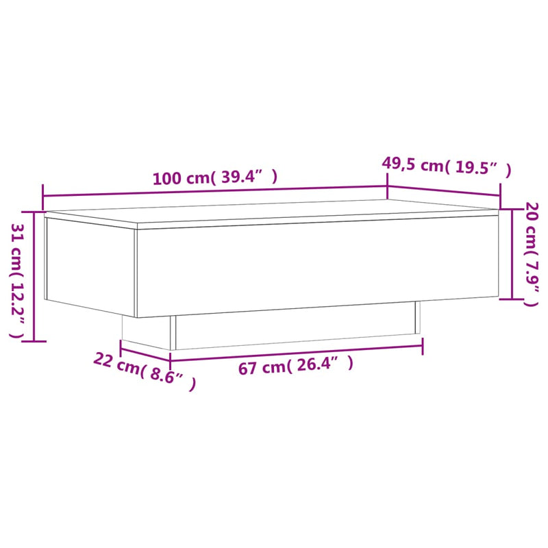 Table basse moderne et contemporaine en bois d&