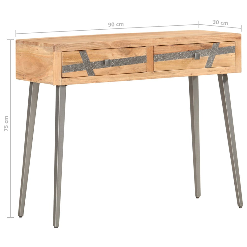 Table Console 90 X 30 X 75 Cm Bois D&