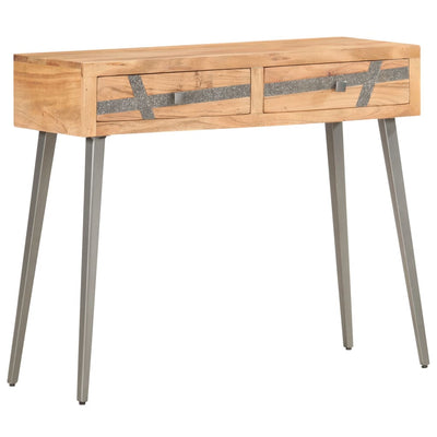 Table Console 90 X 30 X 75 Cm Bois D'acacia Massif