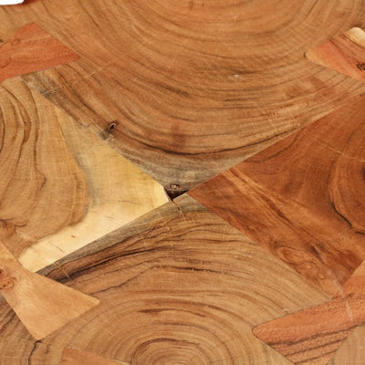 Table de bar rustique en bois d'acacia massif et poli