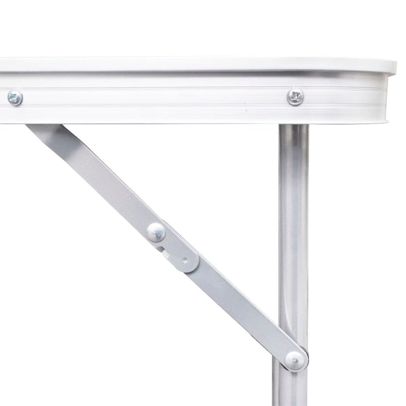 Table de camping pliante en aluminium ajustable