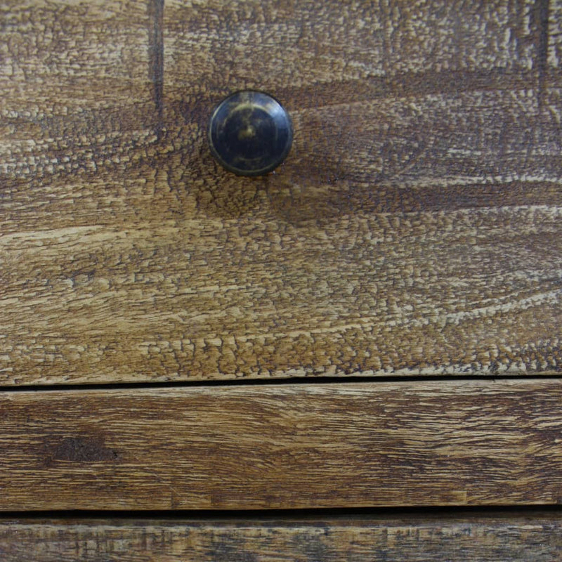 Table de chevet authentique en bois de récupération solide