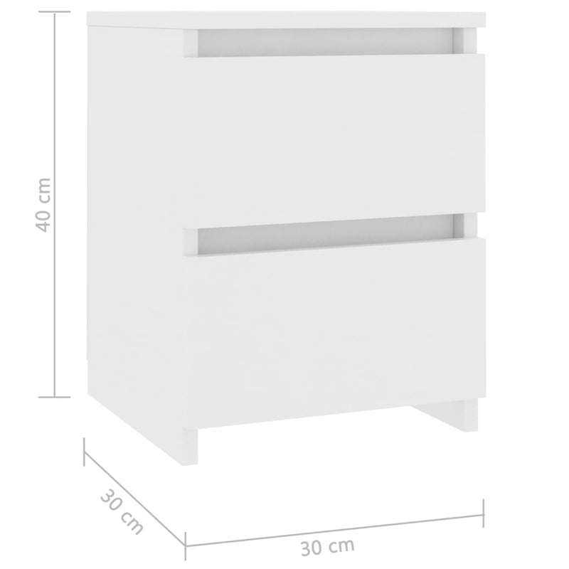 Table de chevet blanche en bois innovante