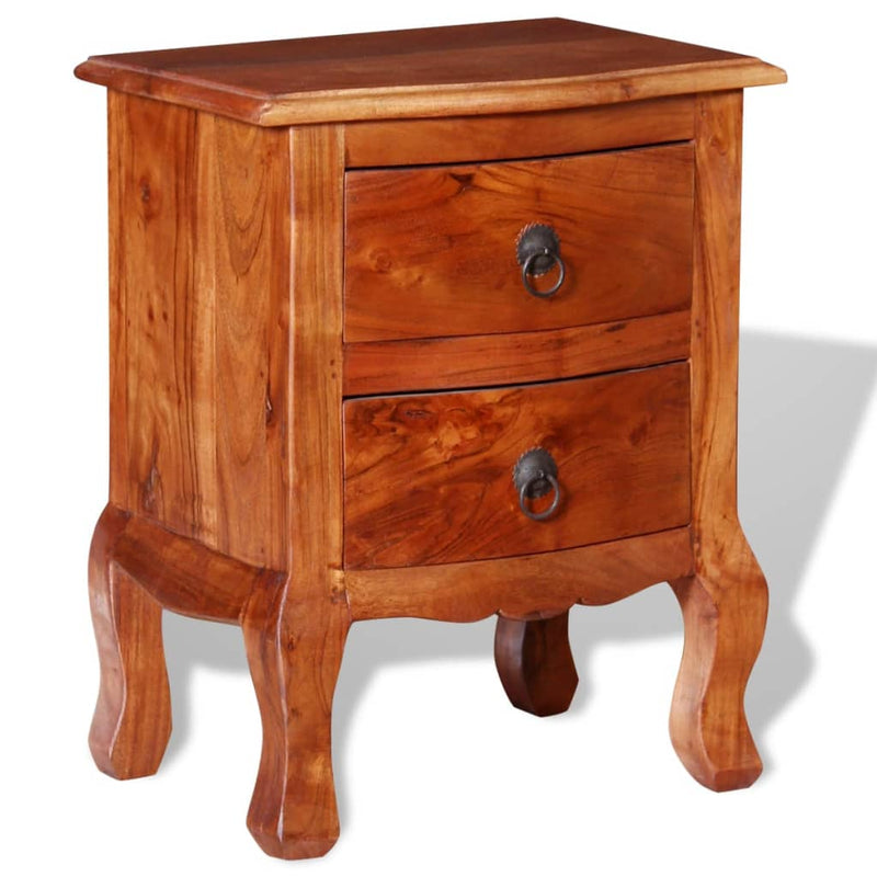 Table De Chevet Avec Tiroirs Bois D&