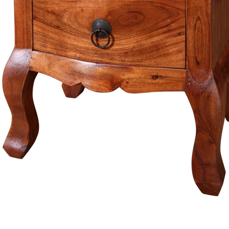 Table De Chevet Avec Tiroirs Bois D&