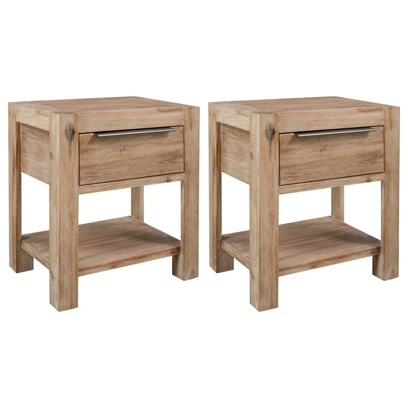 Table De Chevet Avec Tiroir 40X30X48 Cm Bois D&