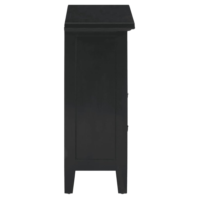 Table De Chevet Noir 60X30X75 Cm Bois D&