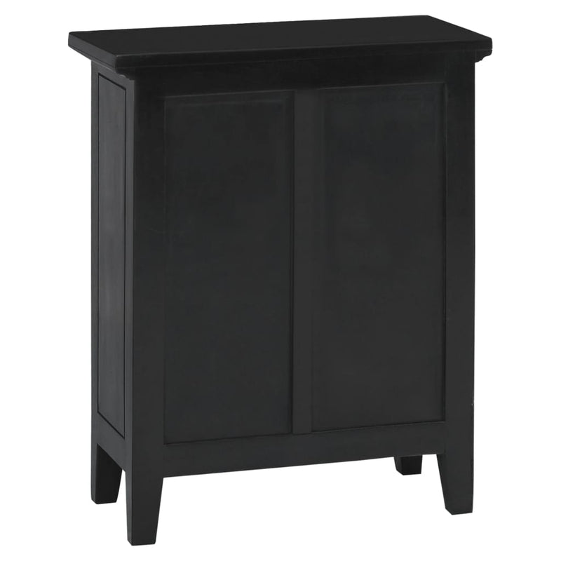 Table De Chevet Noir 60X30X75 Cm Bois D&