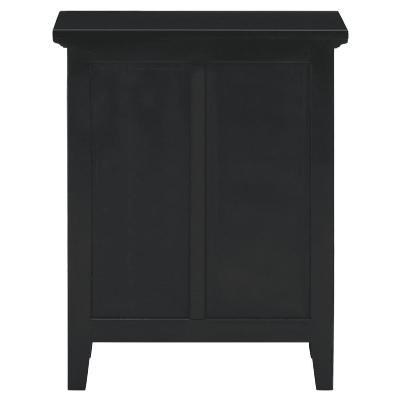 Table De Chevet Noir 60X30X75 Cm Bois D&