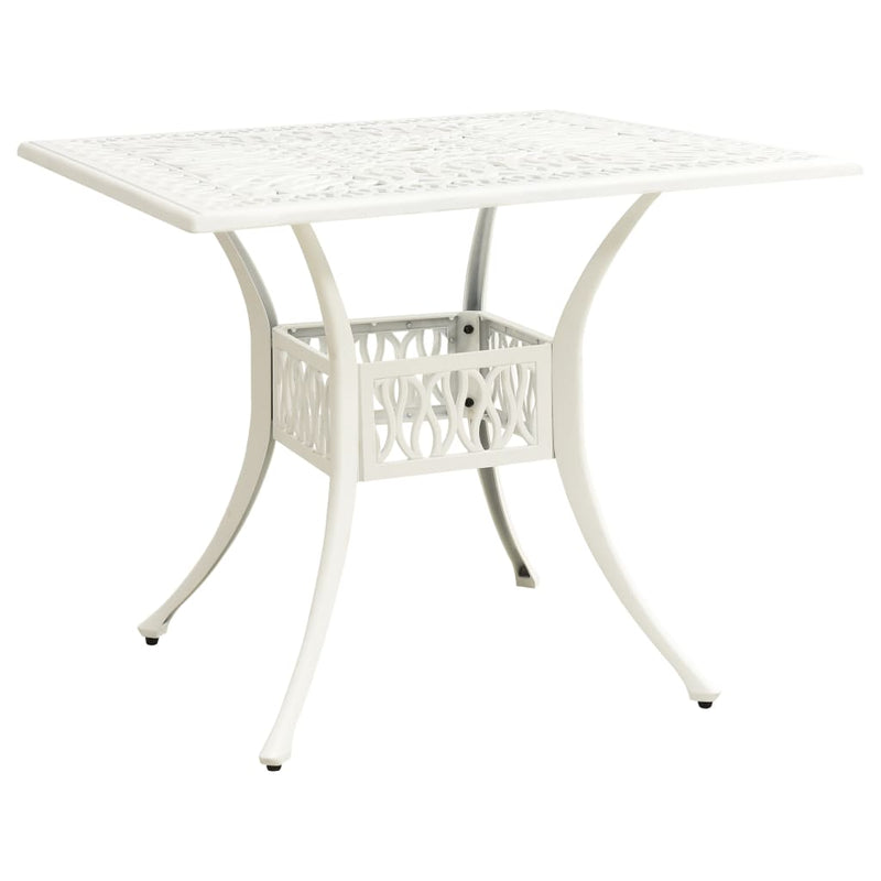 Table de jardin en aluminium noir compacte