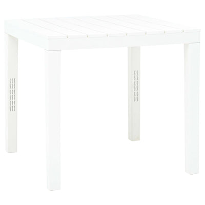 Table de jardin en plastique blanc robuste et durable