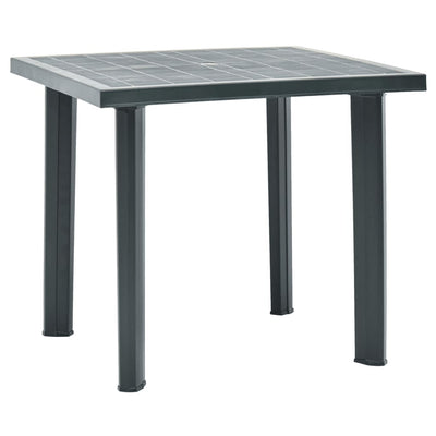 Table de jardin en plastique compacte de couleur anthracite