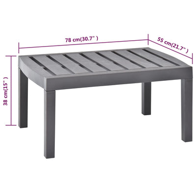 Table de jardin en plastique moka compacte